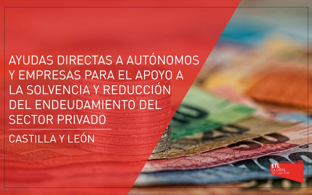 Ayudas directas a autónomos y empresas para el apoyo a la solvencia y reducción del endeudamiento del sector privado