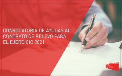 Convocatoria de ayudas al contrato de relevo para el ejercicio 2021