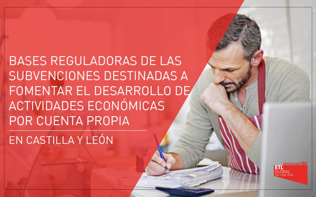 Subvenciones al desarrollo de actividades económicas por cuenta propia