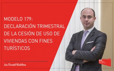 Modelo 179: Declaración trimestral de la cesión de uso de viviendas con fines turísticos