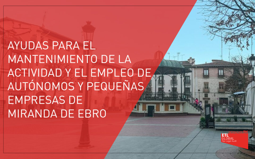 Ayudas dirigidas a autónomos y pequeñas empresas | Miranda de Ebro