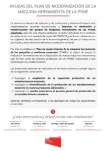 Ayudas modernización Pymes