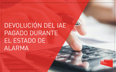 Devolución del IAE pagado durante el estado de alarma