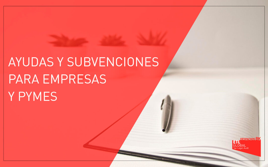 Ayudas y subvenciones para empresas y Pymes. Noviembre 2023