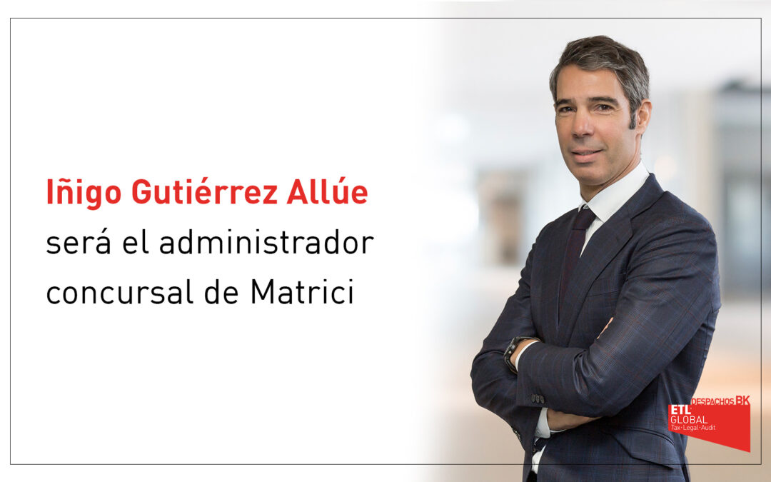 Iñigo Gutiérrez será el administrador concursal de Matrici