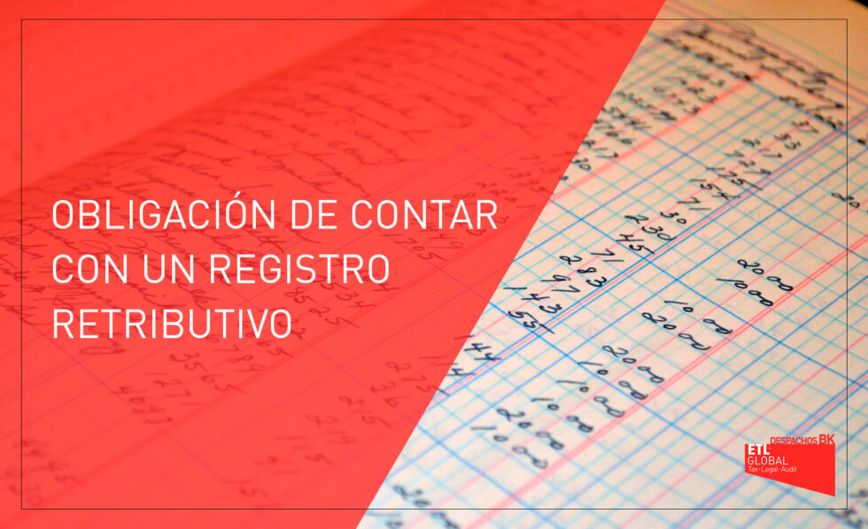 Obligación de contar con un registro