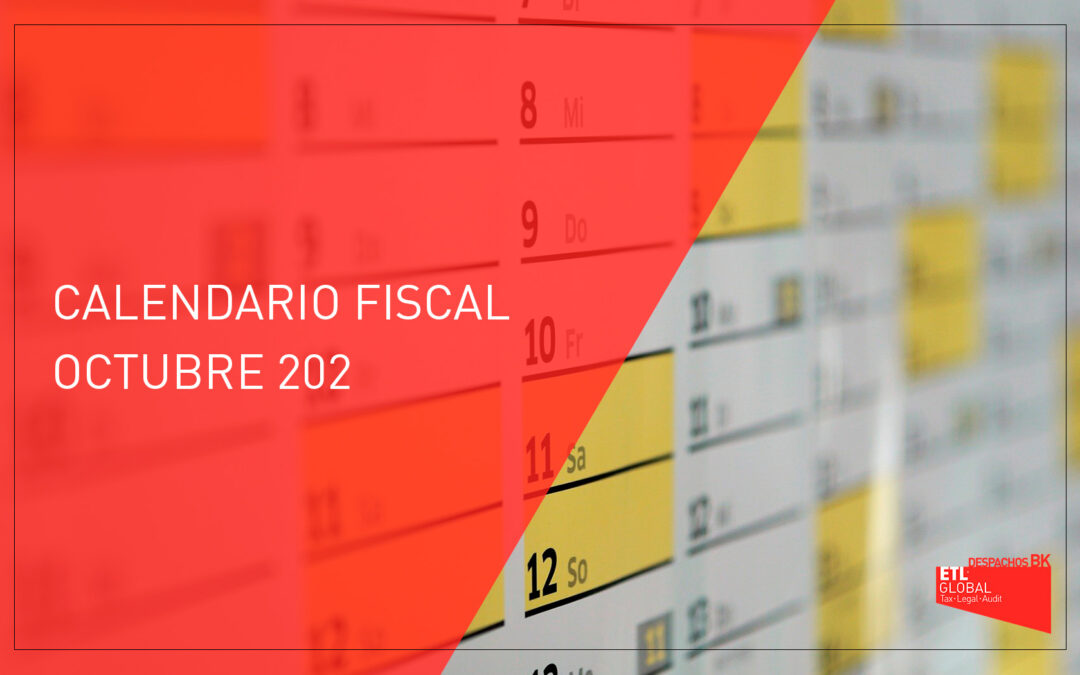Calendario fiscal octubre 2022