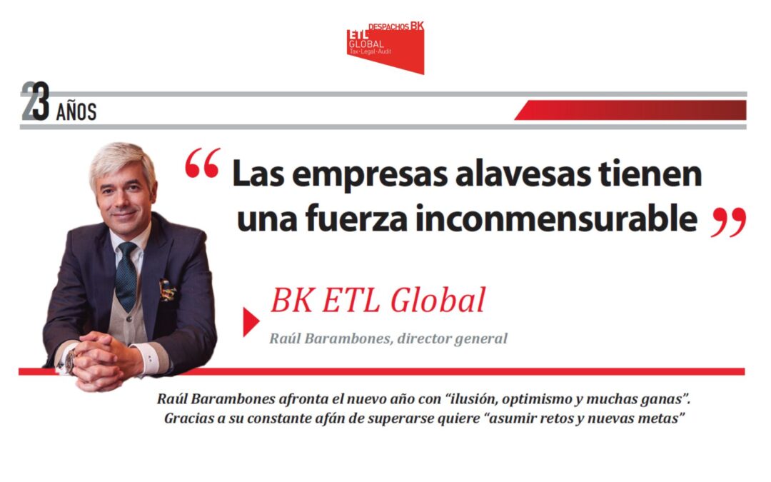 Dato Económico entrevista a Raúl Barambones: «Las empresas alavesas tienen una fuerza inconmensurable»