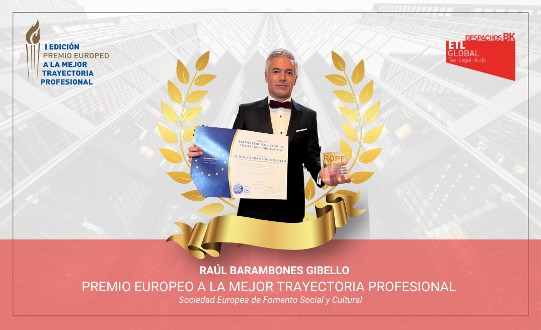 Premio europeo mejor trayectoria profesional