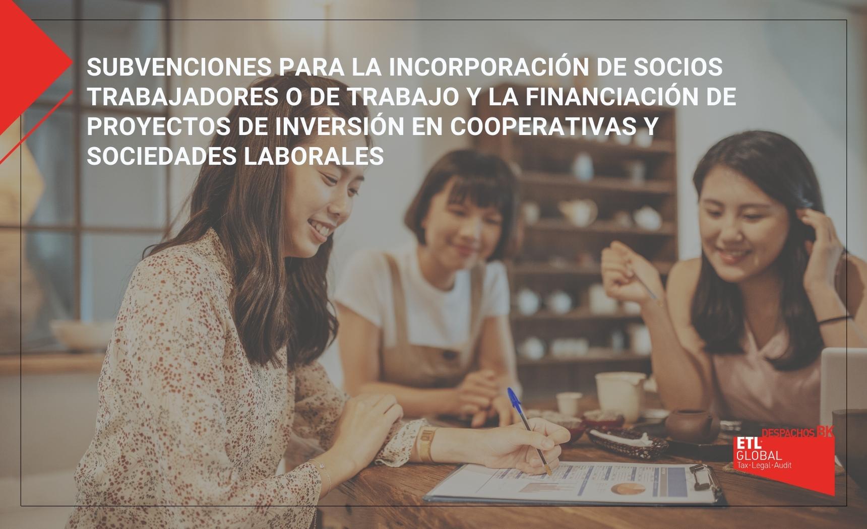 subvenciones cooperativas