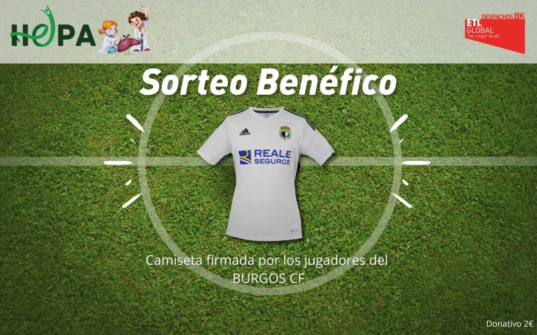 Sorteo benéfico de una camiseta firmada por todos los jugadores del Burgos CF