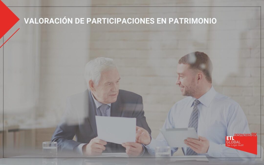 Valoración de participaciones en Patrimonio
