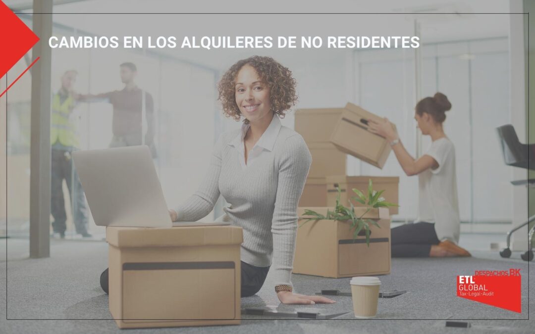 Cambios en los alquileres de no residentes