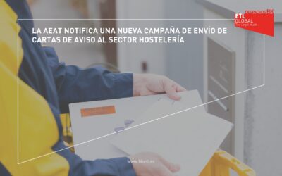 La AEAT notifica una nueva campaña de envío de cartas de aviso al sector hostelería