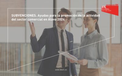 Subvenciones para la promoción de la actividad comercial en Álava