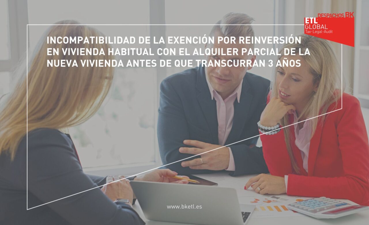 Normativa IRPF sobre la exención por reinversión en vivienda