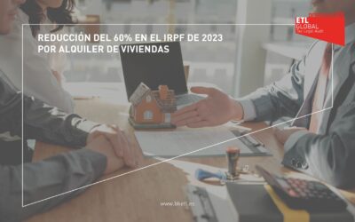 Reducción del 60% en el IRPF por alquiler de viviendas