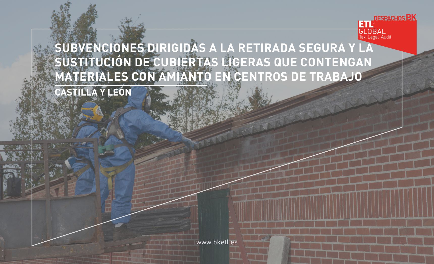 Subvenciones dirigidas a la retirada segura y la sustitución de cubiertas ligeras que contengan materiales con amiantos en los centros de trabajo de Castilla y León