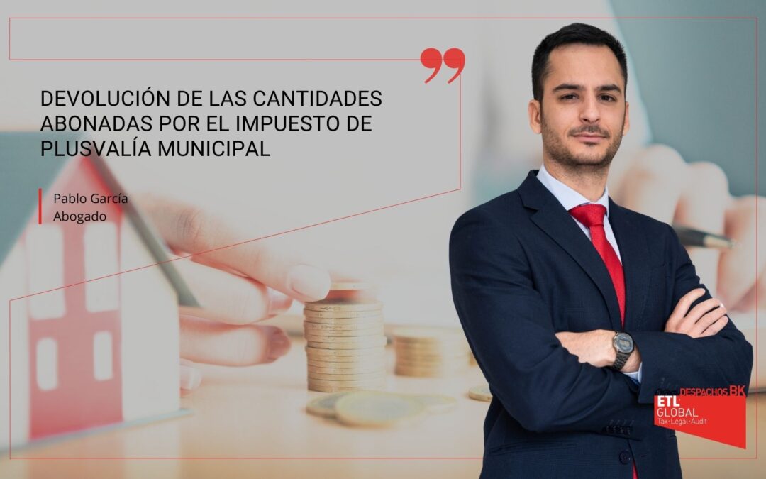 Devolución de las cantidades abonadas por la plusvalía municipal