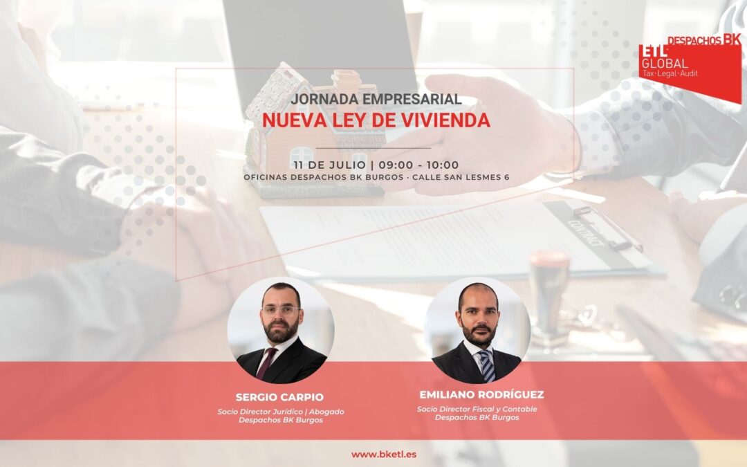 Jornada empresarial: Novedades de la Nueva Ley de Vivienda