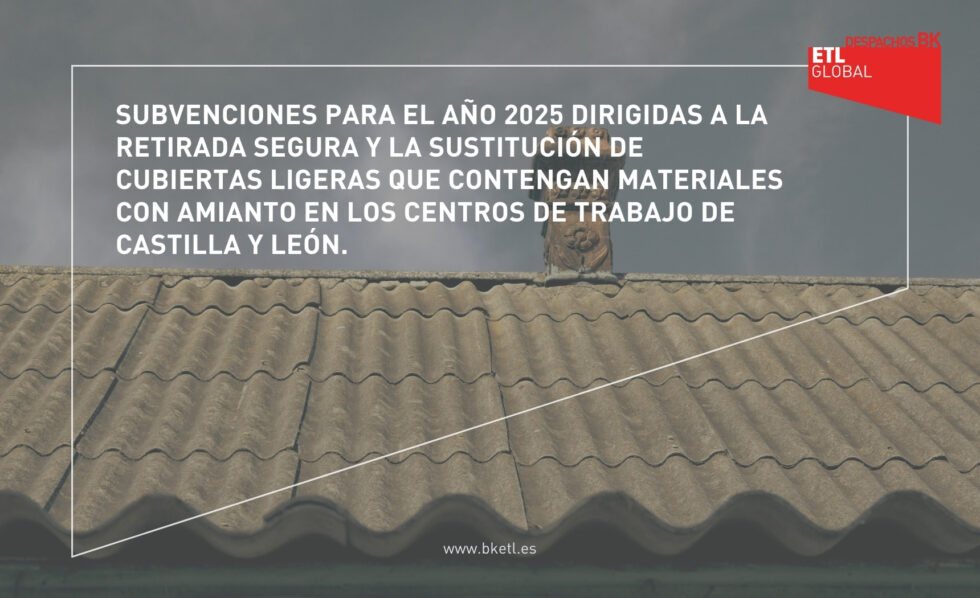 Subvenciones para la retirada y sustitución de materiales con amianto ...