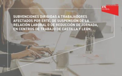 Subvenciones dirigidas a trabajadores afectados por ERTE