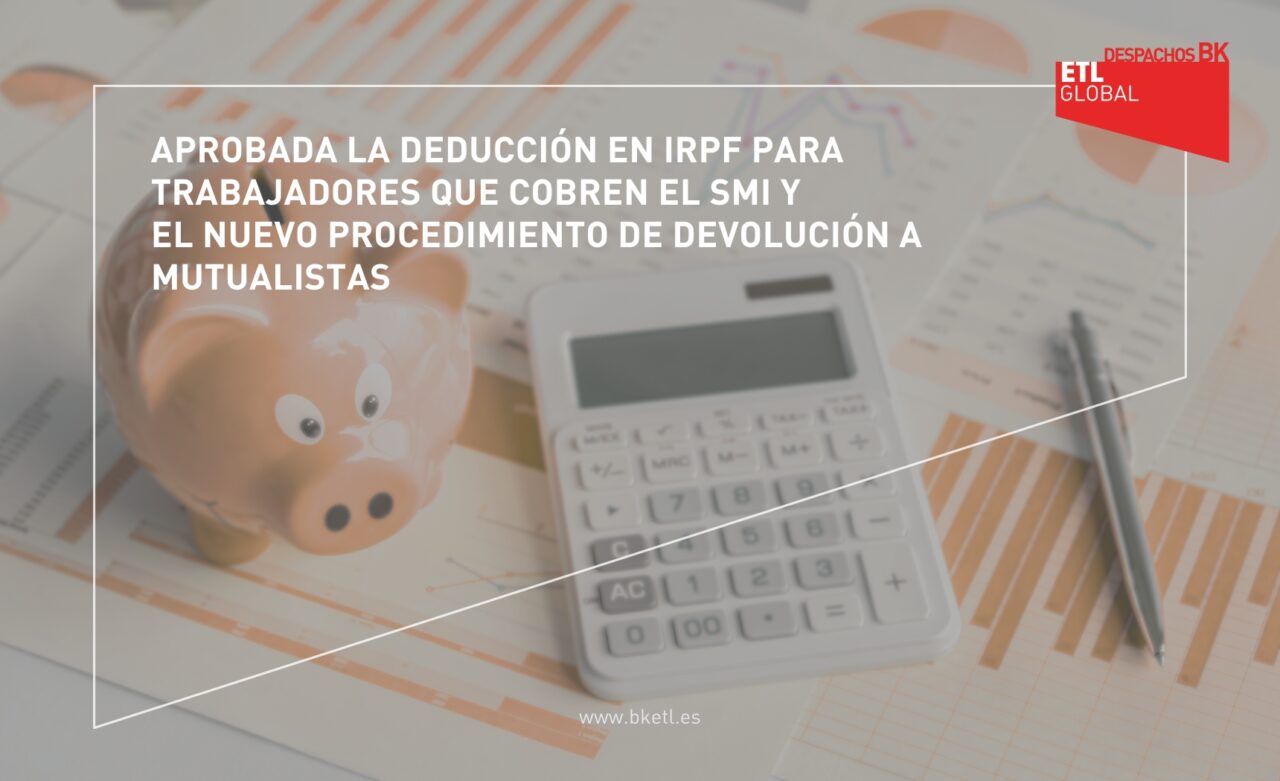 Deducción en IRPF para trabajadores que cobren el SMI y nuevo ...