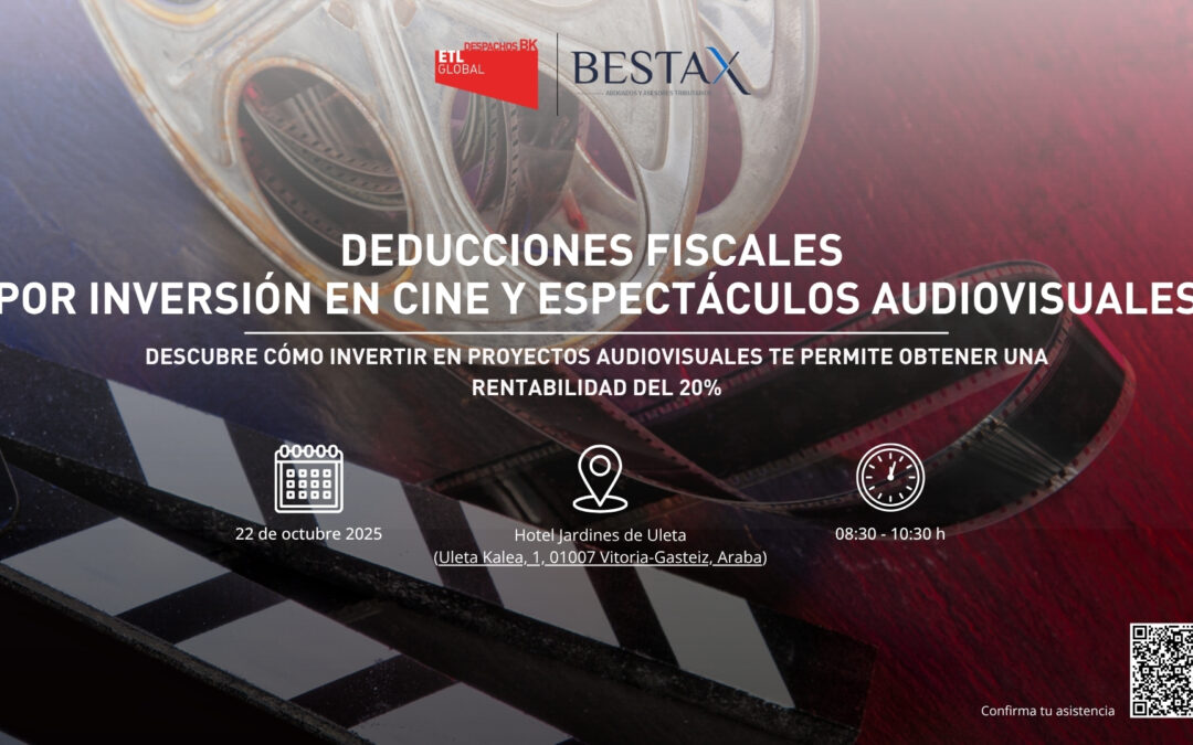 Nueva jornada sobre deducciones fiscales por inversión en cine y espectáculos audiovisuales