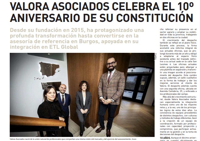 10 aniversario valora asociados