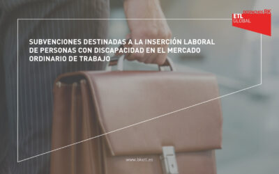 Subvenciones destinadas a la inserción laboral de personas con discapacidad en el mercado ordinario de trabajo