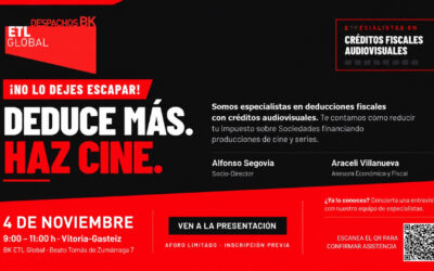 Inversión en cine y espectáculos audiovisuales: jornada sobre ventajas fiscales en Vitoria-Gasteiz